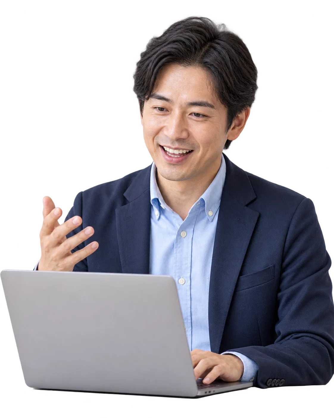 画面共有でご案内する担当者